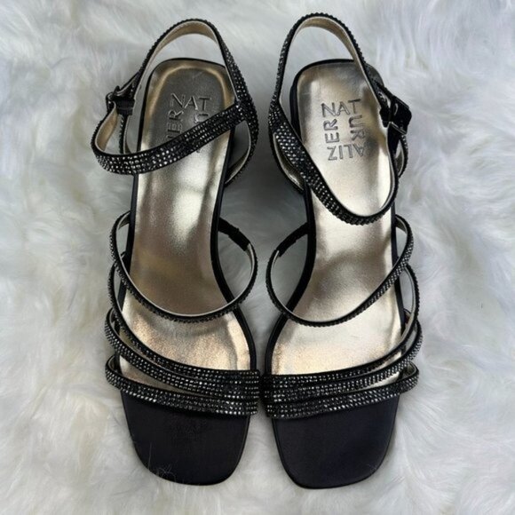 Naturalizer Niko 2 Embellished Strappy Sandal in Black - Picture 2 of 6